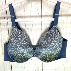 Soma Vanishing Back Full Coverage Bra 40B Underwire Satin Padded Cup Adjustable